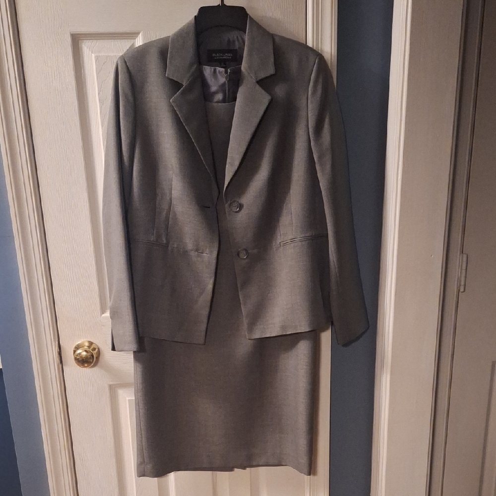 Evan Picone Black Label Classic Gray Dress and Jacket  for Women
